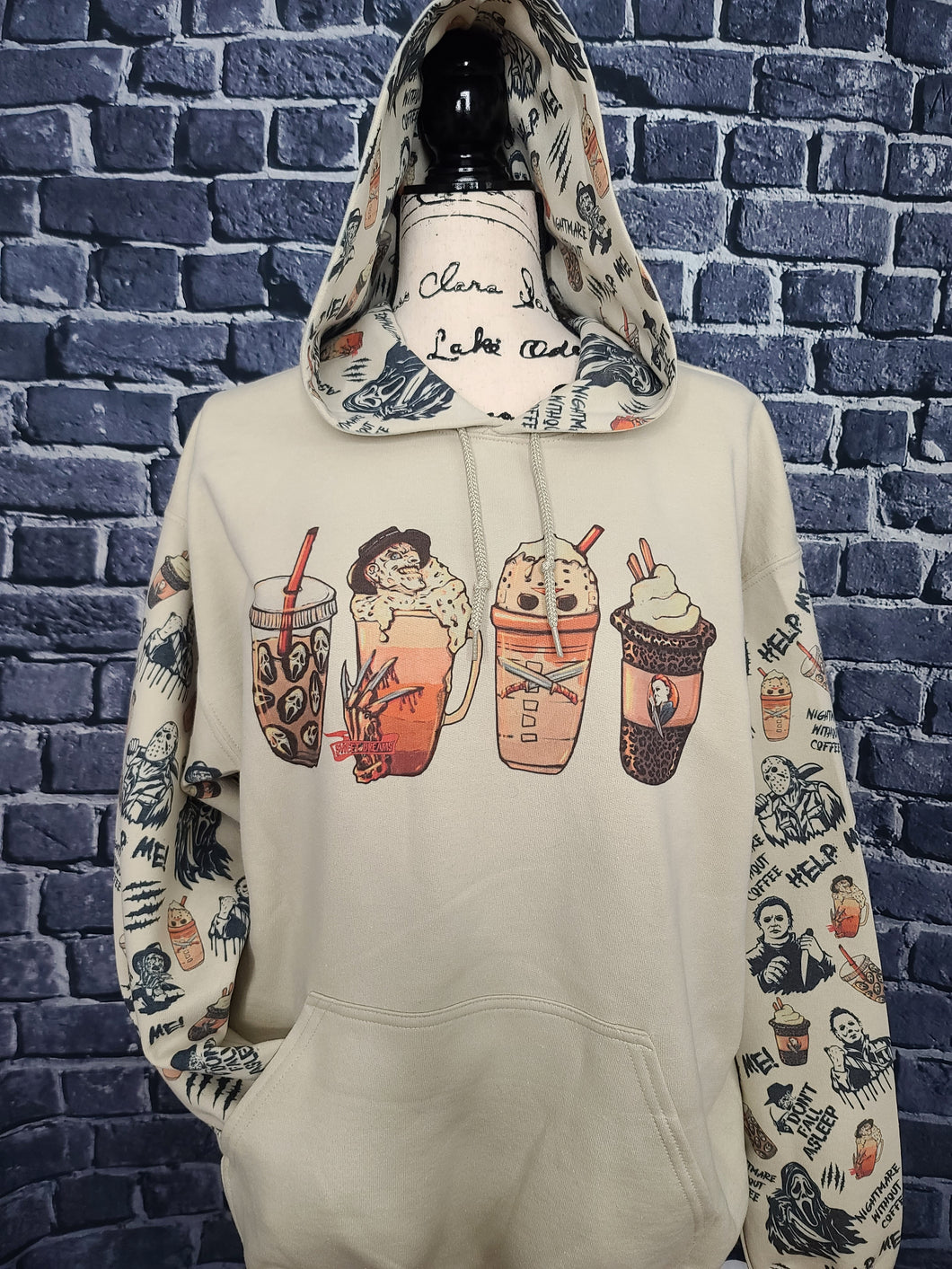 Horror coffee hoodie